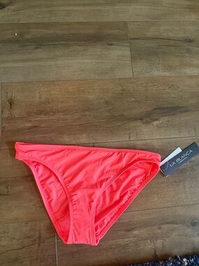 La Blanca Neon Coral Hipster Bikini Bottom - Women Swim